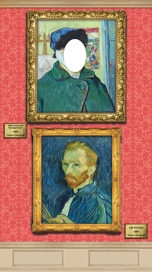Vincent Van Gogh One Face Hole 100cm x 180cm